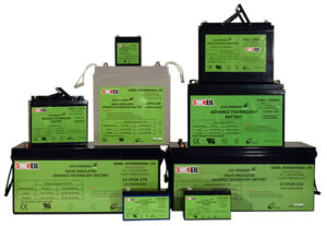 photo showing a range of SiO2 battery sizes