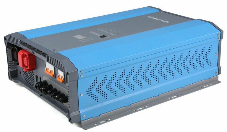 3-in-1 12000W Pure Sine Inverter AC & Solar MPPT Charger w Switch 48V